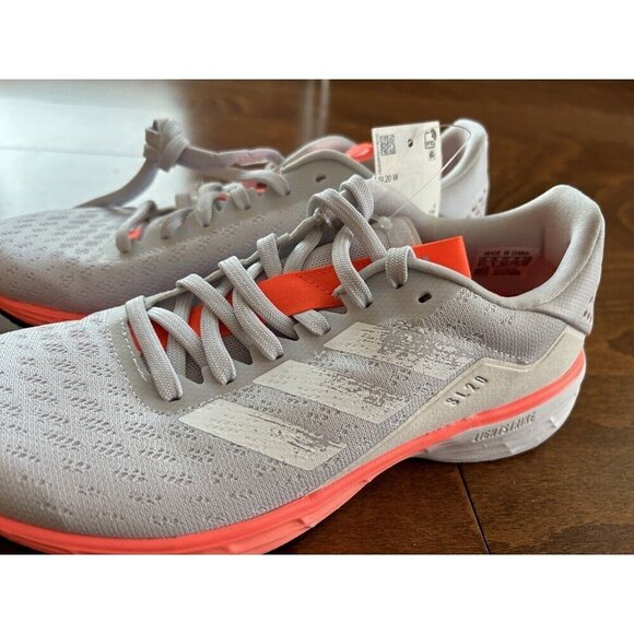 Adidas Light Strike Women's Coral/White Tennis Shoes Running SL20 NEW 5.5 - Picture 2 of 7